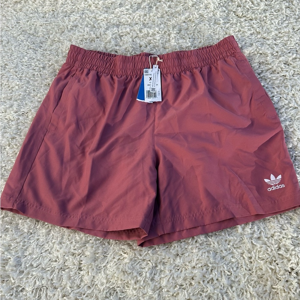 Adidas Originals Men's Essentials Solid Swim Shorts Strata Pink XL-MSRP $55